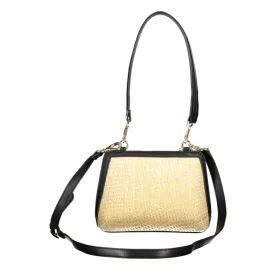    Dámska béžovo-čierna kabelka cez rameno Valentino Bags s bočným popruhom 23 x 17 x 8 cm