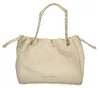  Dámska béžová semišová kabelka cez rameno Valentino Bags 39 x 30 x 15 cm