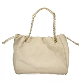    Dámska béžová semišová kabelka cez rameno Valentino Bags 39 x 30 x 15 cm