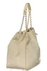  Dámska béžová semišová kabelka cez rameno Valentino Bags 39 x 30 x 15 cm