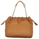  Dámska semišová kabelka cez rameno Valentino Bags v koňakovo hnedej farbe 39 x 30 x 15 cm