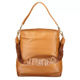   Valentino Bags konyakbarna női válltáska, bucketbag 34 x 31 x 13 cm