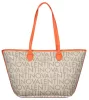  Béžovo-oranžová kabelka cez rameno Valentino Bags 30 x 27 x 14 cm
