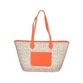    Béžovo-oranžová kabelka cez rameno Valentino Bags 30 x 27 x 14 cm