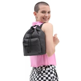  Čierno-asfaltový batoh Vans Seeker Mini 28 × 21,5 cm