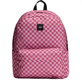    Červeno-biely károvaný batoh Vans Old Skool Check 42 × 30 cm