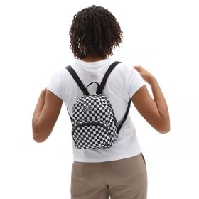    Vans WM Got This Mini Black/White šachovnicový batoh 25 × 17,5 cm