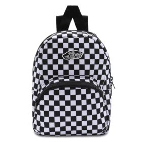    Vans WM Got This Mini Black/White šachovnicový batoh 25 × 17,5 cm