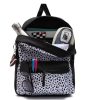  Batoh Vans GR Girls Realm Dalmatian Black-White s držiakom na notebook 39 × 28 cm