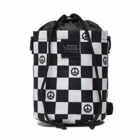    Bočná taška Vans Hydro Crossbody Peace Check Black/White, 14 × 18 cm