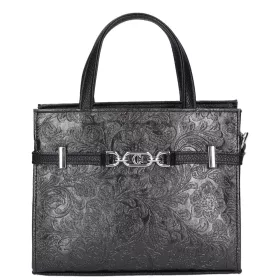    Karen Lena čierna, dámska kabelka z vláknitej kože, taška cez rameno