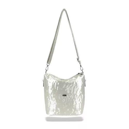  Dámska crossbody kabelka Zellia Zvn23015 svetlo zlatá 24 x 21 x 12 cm