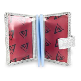    Dámske strieborné puzdro na karty ZelliaHz-128 Y572 - 1039F 11,5 x 7,5 x 2 cm