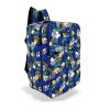  Zellia Hz-104 D1015 tmavomodrý batoh s rastlinným vzorom WizzAir Ryanair, vodoodpudivý, 40 x 25 x 20 cm