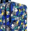  Zellia Hz-104 D1015 tmavomodrý batoh s rastlinným vzorom WizzAir Ryanair, vodoodpudivý, 40 x 25 x 20 cm