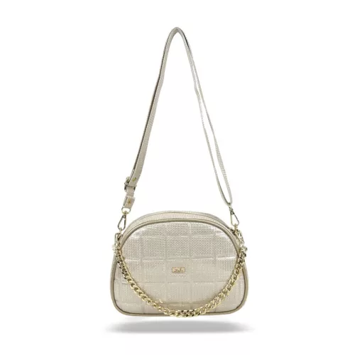  Dámska crossbody kabelka Zellia Zvn22025 zlatá - trblietavá -