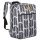  Čiernobiely vzorovaný batoh Peterson, príručná batožina 40×25×20 cm