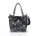 Zellia Zlb475 Mesh fekete-ezüst női kézitáska, oldaltáska  34 x 29 x 14 cm