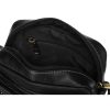  Čierna pánska kožená bočná taška Peterson 21×18 cm
