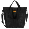  Rovicky R-Tz15605-2479 Čierna nákupná taška W06 s čiernym hadím vzorom 49 x 40 x 18 cm