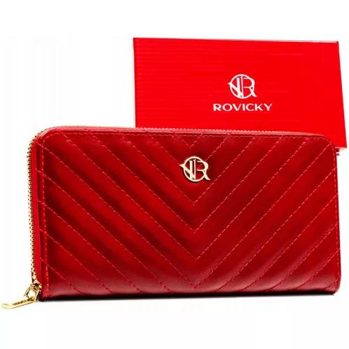 Dámska peňaženka Rovicky Echo Leather R-Prk-04-F7-3129 Červená - Červená