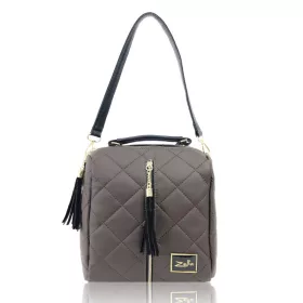    Dámsky prešívaný hnedý ruksak Zellia, taška cez rameno