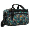  Cestovná taška Rovicky R-Tl15608-8909 s 18 pávími pierkami, príručná batožina 40 x 25 x 20 cm