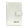  Dámske puzdro na karty Zellia Hz-128 D266 - 1006 Df z bieleho laku 11,5 x 7,5 x 2 cm