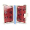  Dámske puzdro na karty Zellia Hz-128 D266 - 1006 Df z bieleho laku 11,5 x 7,5 x 2 cm
