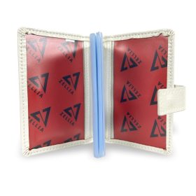    Dámske puzdro na karty Zellia Hz-128 D266 - 1006 Df z bieleho laku 11,5 x 7,5 x 2 cm