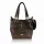 Zellia Zlb475 Python barna piton mintás válltáska, oldalpánttal 34 x 29 x 14 cm
