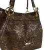 Zellia Zlb475 Python barna piton mintás válltáska, oldalpánttal 34 x 29 x 14 cm