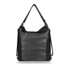  Dámska taška cez rameno Zellia 23004 čierno-sivá, možno ju premeniť na batoh 38 x 34 x 9 cm