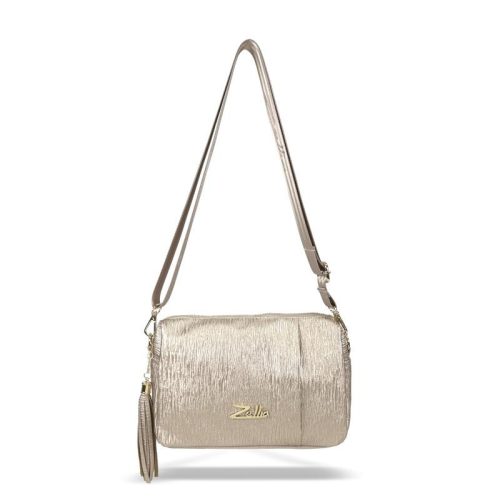  Dámska crossbody kabelka Zellia Zlb210 zlatej farby 25 x 17 x 9 cm