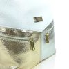  Dámska bielo-zlato-strieborná kabelka cez rameno Zellia