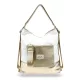  Dámska zlato-biela kabelka cez rameno Zellia, batoh 37 × 37 cm