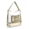  Dámska zlato-biela kabelka cez rameno Zellia, batoh 37 × 37 cm