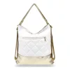  Dámska zlato-biela kabelka cez rameno Zellia, batoh 37 × 37 cm
