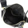  Dámska kabelka Zellia Zlb210 z čiernej lakovanej kože, crossbody, 25 x 17 x 9 cm