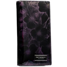    Dámska kožená peňaženka Peterson fialovej farby 19 x 10 x 2,5 cm