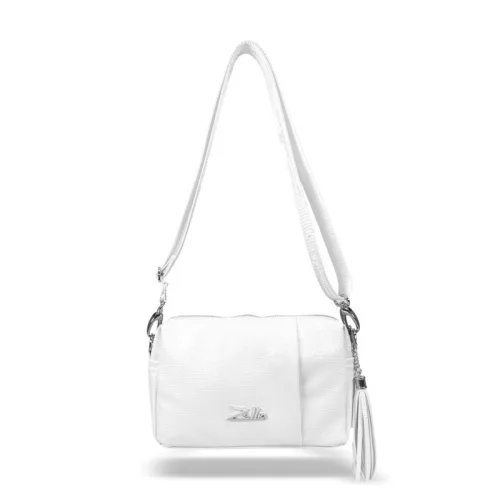  Dámska kabelka Zellia Zlb210 biela 25 x 17 x 9 cm