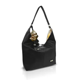 Zellia Zlb407-F fekete női válltáska 43 x 34 x 10 cm