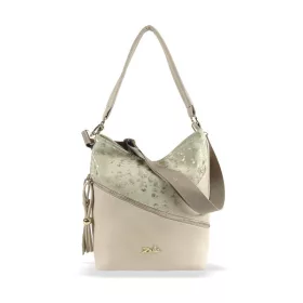   Zellia ZLB400  női válltáska bézs, oldalpántal 32 x 24 x 10 cm