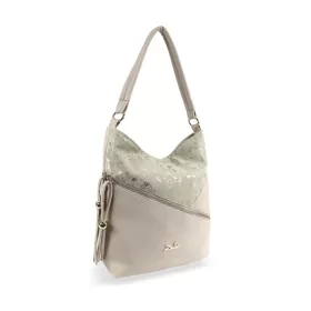   Zellia ZLB400  női válltáska bézs, oldalpántal 32 x 24 x 10 cm