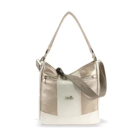Zellia ZLB399 arany-bézs női válltáska 29 x 28 x 13 cm