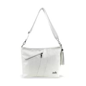   Zellia ZLB396 női fehér válltáska, oldaltáska 29 x 25 x 9 cm