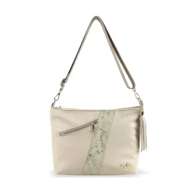   Zellia  ZLB396 női bézs válltáska, oldaltáska 29 x 25 x 9 cm
