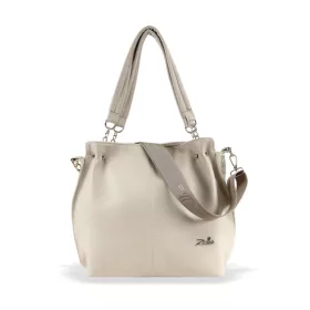   Zellia ZLB393 női válltáska bézs, oldalpántal 30 x 29 x 12 cm