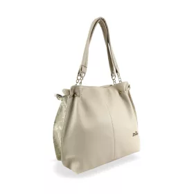   Zellia ZLB393 női válltáska bézs, oldalpántal 30 x 29 x 12 cm