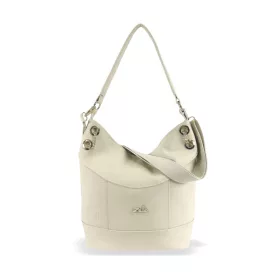   Zellia ZLB401 matt, krokodilmintás bézs női válltáska, oldalpántal 33 x 27 x 12 cm